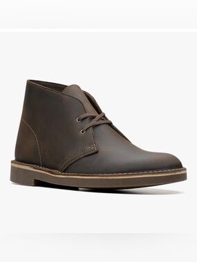 Clarks® (Men's 10.5 M) Bushacre™ 2 Brown Desert Leather Chukka Boots - $120 New